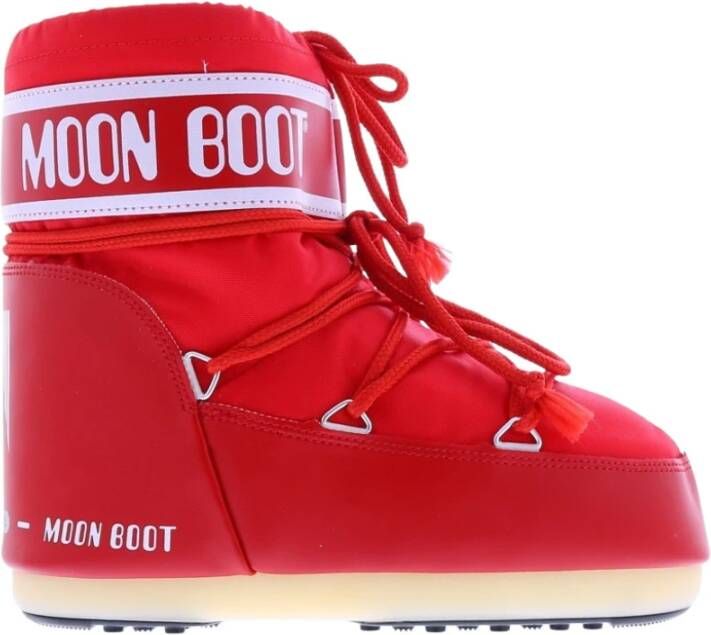 moon boot Icon lage nylon laarzen Rood Dames