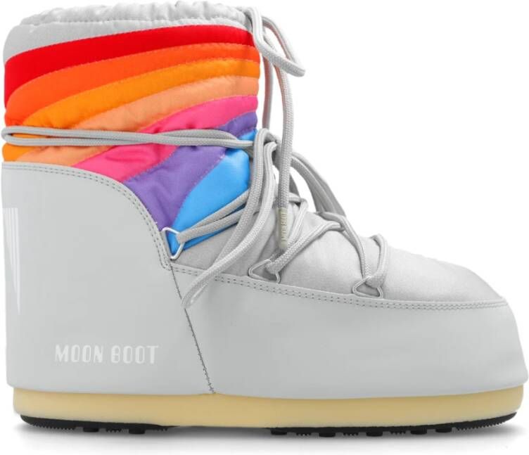 moon boot Icon Low Rainbow sneeuwlaarzen Gray Dames