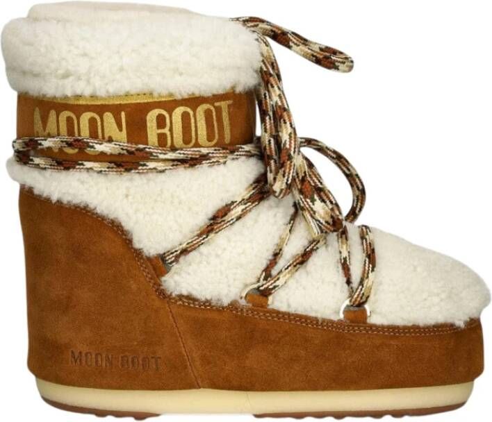 MOON BOOT Snowboots Dames Icon Low Shearling Maat: 36 38 Materiaal: Suède Kleur: Bruin - Foto 4