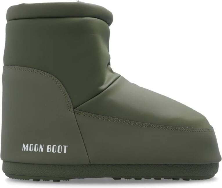 Moon boot Militair groen rubber icoon lage enkellaarzen Green Dames