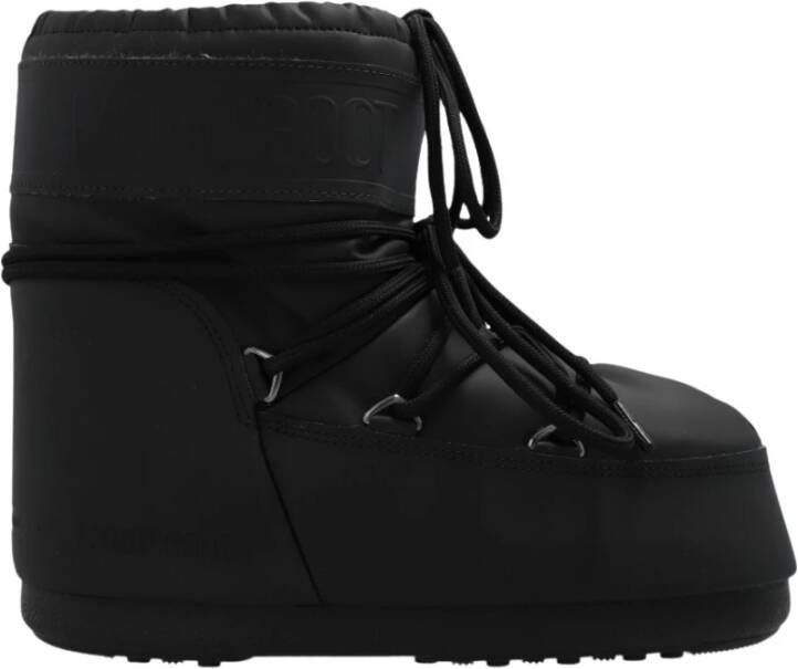 Moon boot Lage Rubberen Icon Sneakers Black Dames