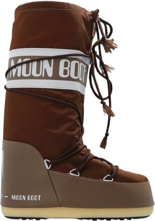 moon boot Icon Nylon sneeuwlaarzen Bruin Dames