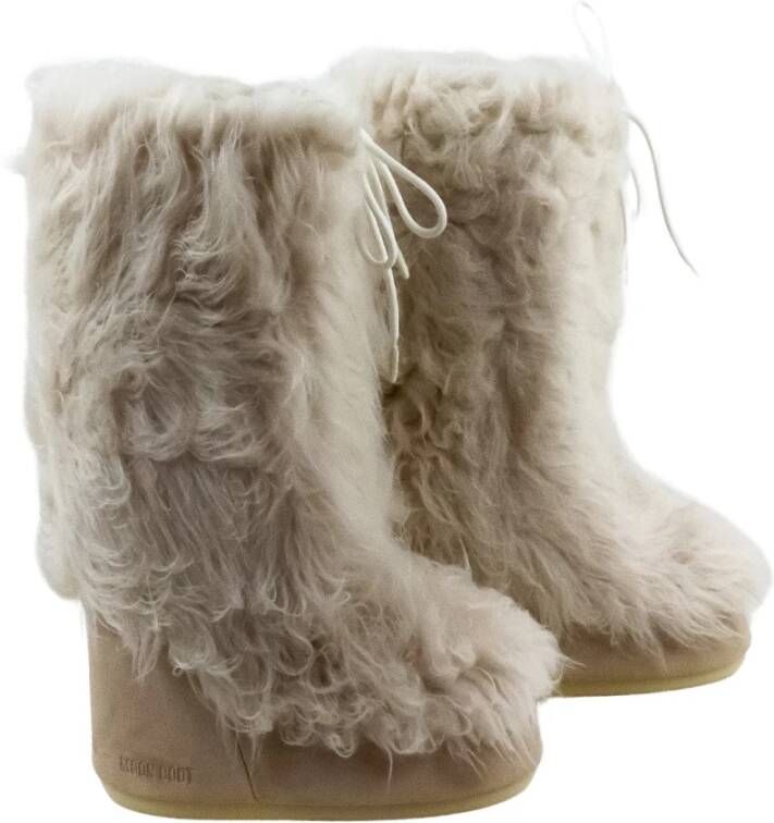 Moon boot Icon Yeti Nepbont Sneeuwlaarzen Beige Dames