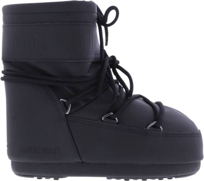 Moon boot Lage Rubberen Icon Sneakers Black Dames