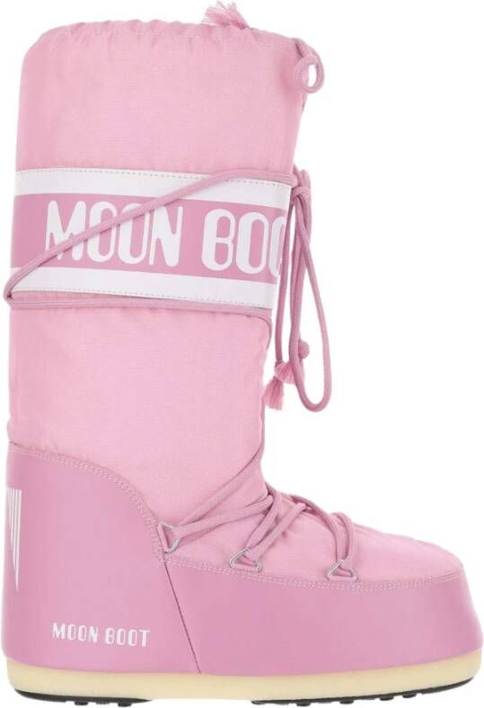 Moon boot Iconische Roze Nylon Pink Dames