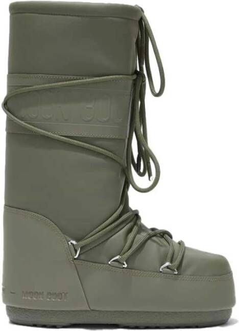 Moon boot Icoon Rubber Khaki Laarzen Green