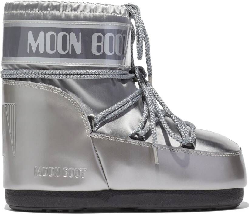 Moon Boot Laag Glance Zilver Icon Sneakers