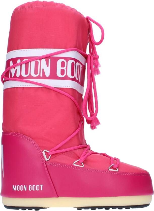 Moon boot Fuchsia Waterafstotende Laarzen met Logo Band Pink Dames - Foto 2