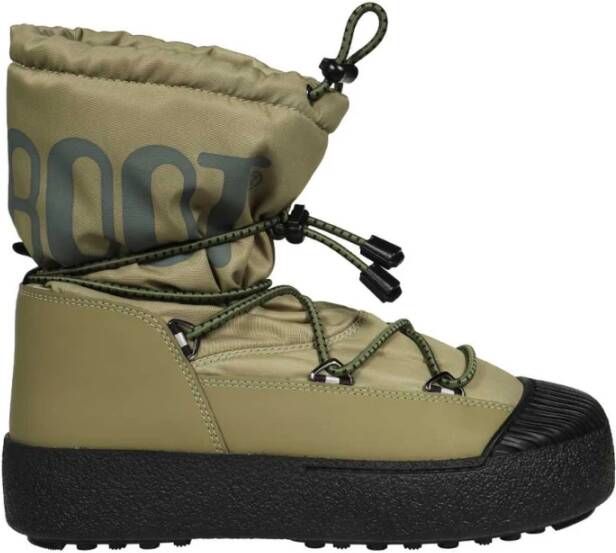 Moon Boot Lace-up Enkellaarsjes met PVC Inzetstukken