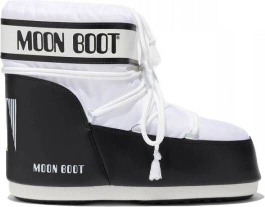 Moon boot Stijlvolle witte enkellaarsjes voor dames White Dames