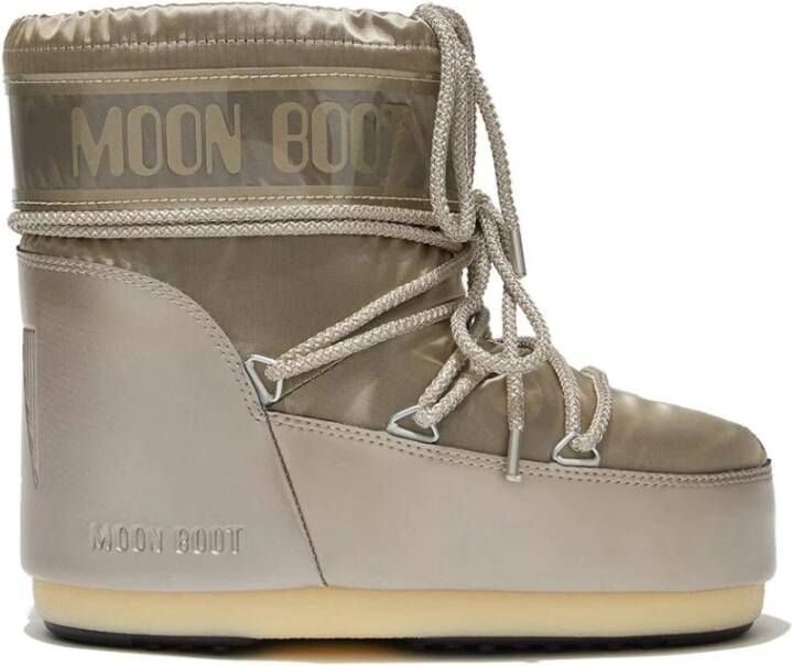 Moon Boot Metallic Sneeuwlaarzen met Logo Print