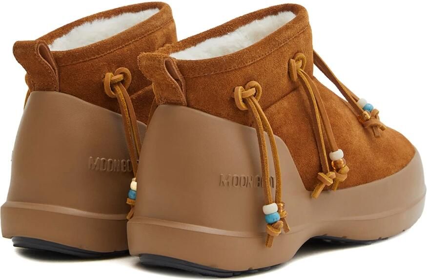 Moon Boot Brandy Slip-On Suède Laarzen met Kralen Details