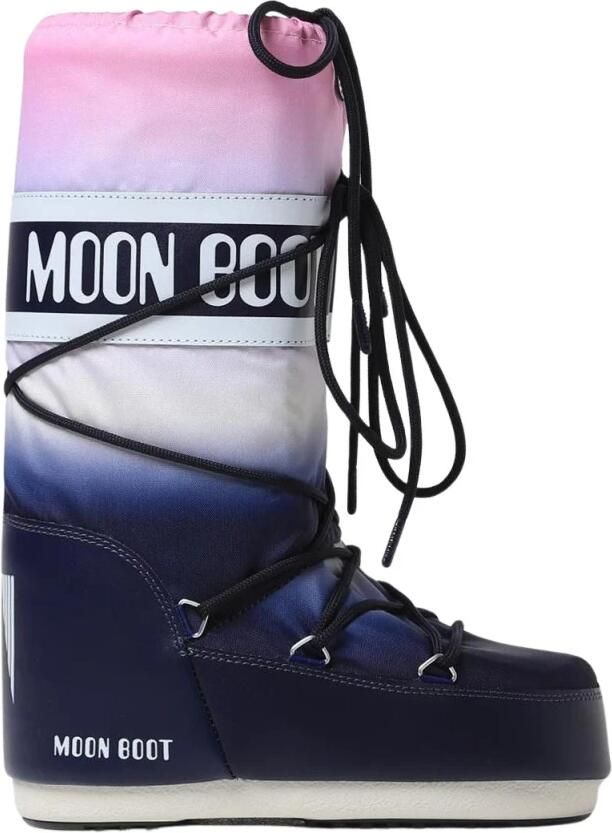 MOON BOOT Snowboots Dames Mb Icon Moonrise Maat: 35 38 Materiaal: Nylon Kleur: Blauw - Foto 3