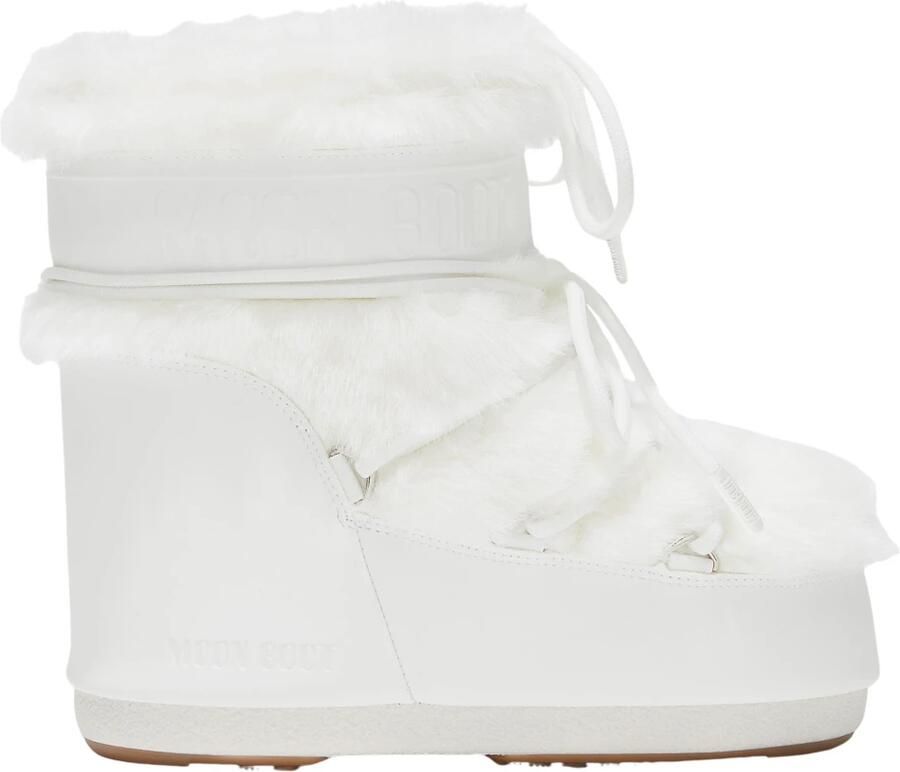 Moon boot Witte Gesloten Icon Low Faux Fur Laarzen White Dames