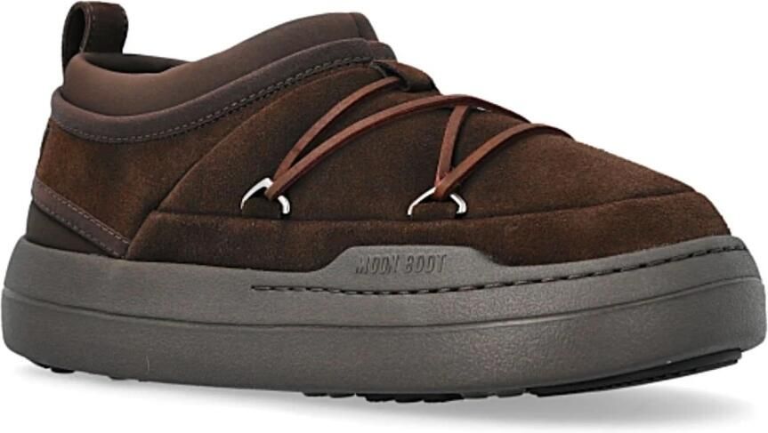 Moon boot Suede Platform Sneakers met Iconic Monogram Brown Dames - Foto 2