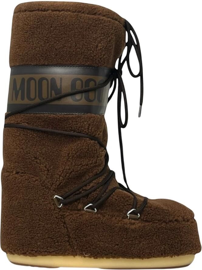 Moon Boot Bruine Fleece Winterlaarzen