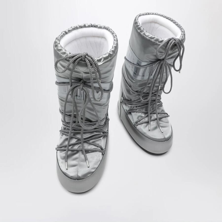 Moon boot Zilveren Winterlaarzen Stijlvol Nylon Gray Dames - Foto 3