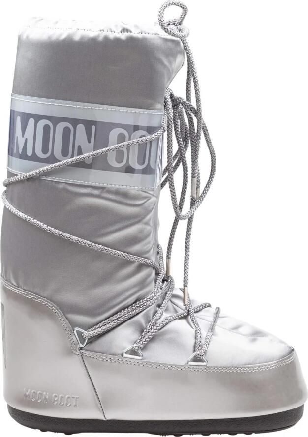Moon boot Zilveren Winterlaarzen Stijlvol Nylon Gray Dames - Foto 4