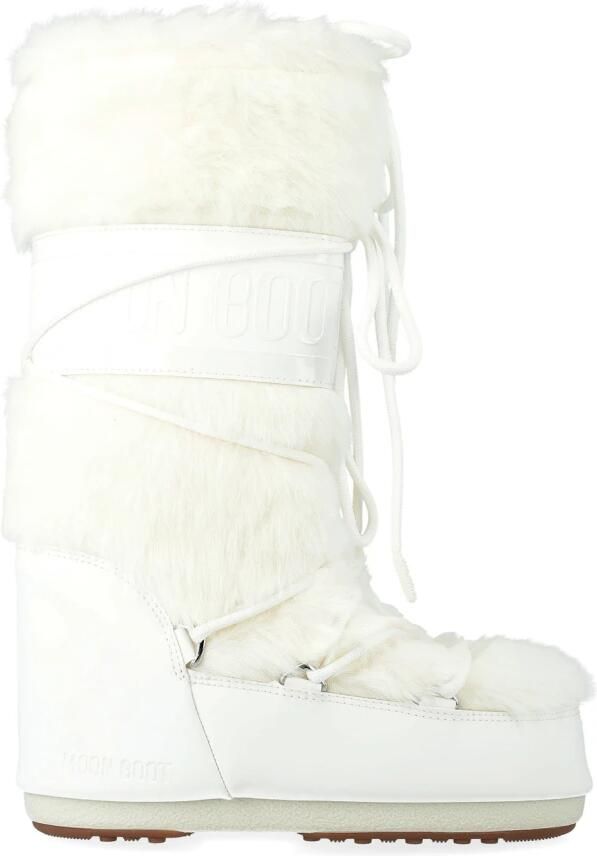 Moonboot Boots & laarzen Moon Boot Mn Icon Faux Fur Boots Off White 80d1408 in wit - Foto 7