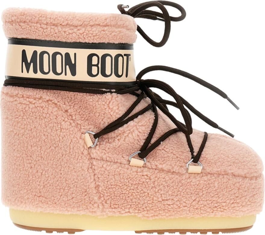 MOON BOOT Snowboots Dames Icon Low Fleece Maat: 39 41 Materiaal: Faux Fur Kleur: Roze - Foto 8