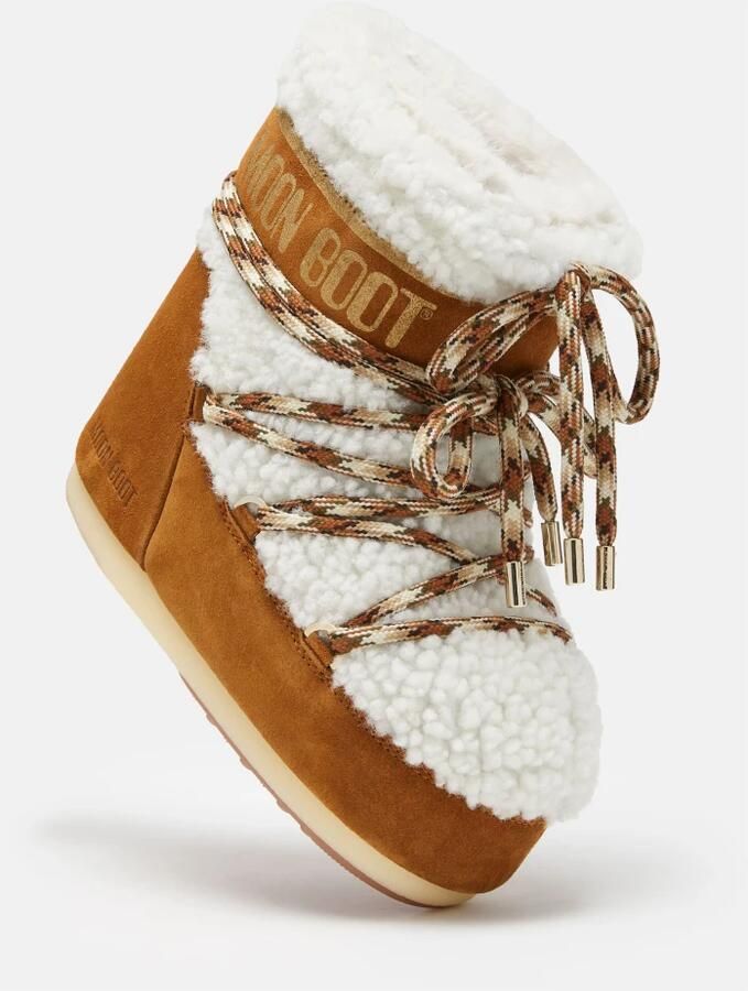 MOON BOOT Snowboots Dames Icon Low Shearling Maat: 42 44 Materiaal: Suède Kleur: Bruin - Foto 9