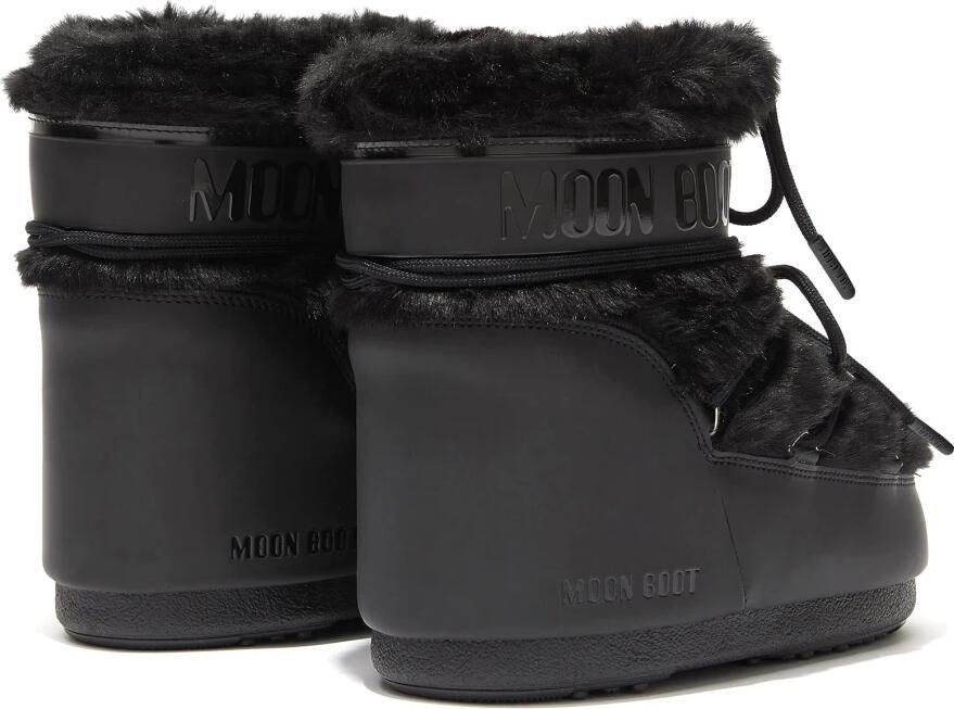 MOON BOOT Snowboots Dames Icon Low Faux Fur Faux Fur Zwart - Foto 15