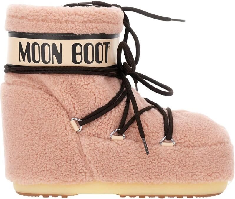 MOON BOOT Snowboots Dames Icon Low Fleece Maat: 39 41 Materiaal: Faux Fur Kleur: Roze - Foto 7