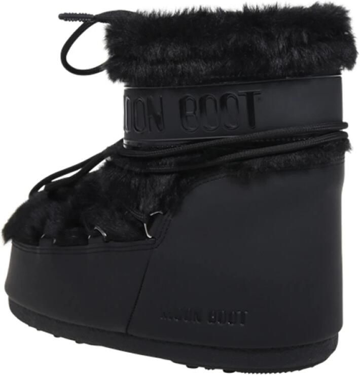 MOON BOOT Snowboots Dames Icon Low Faux Fur Faux Fur Zwart - Foto 16