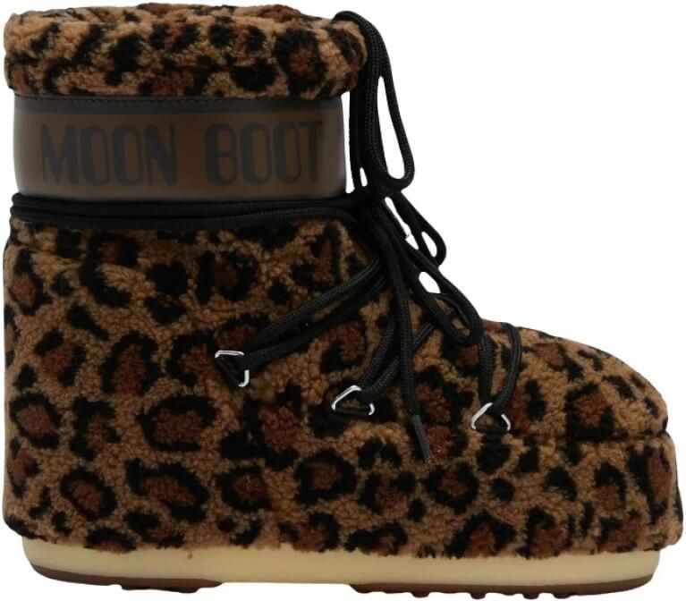 Moon Boot Icon Low Fleece Leopard
