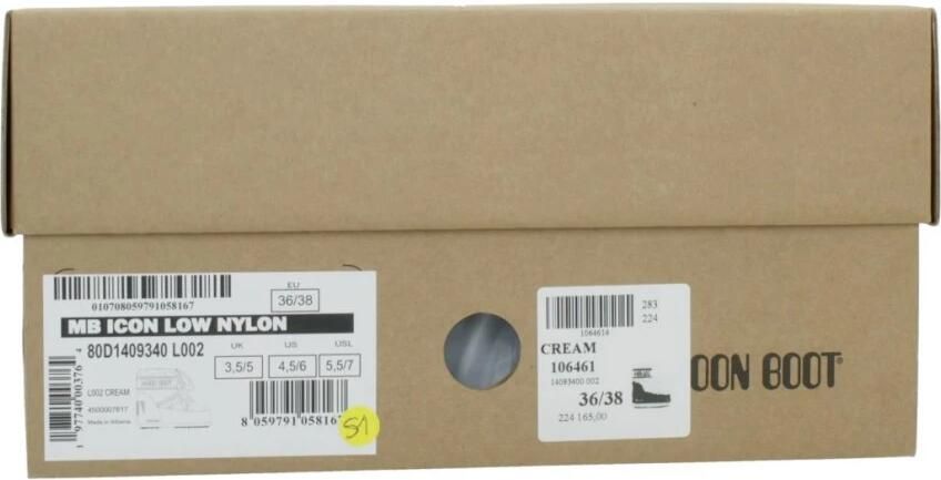 Moonboot Enkellaarzen Moon Boot Mb Icon Low Nylon Boots Creme 80d1409340 in beige - Foto 5