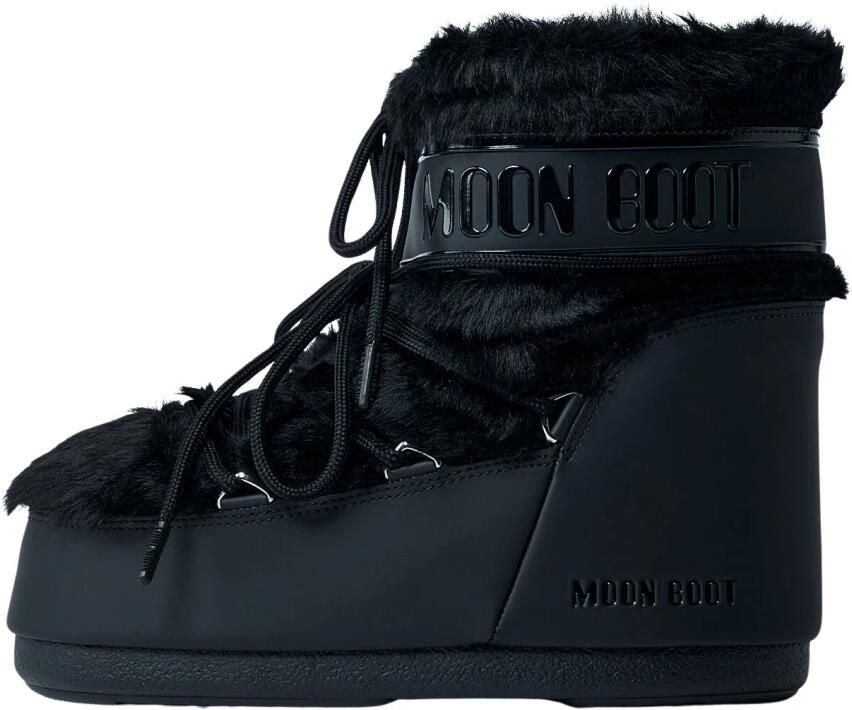 MOON BOOT Snowboots Dames Icon Low Faux Fur Faux Fur Zwart - Foto 8