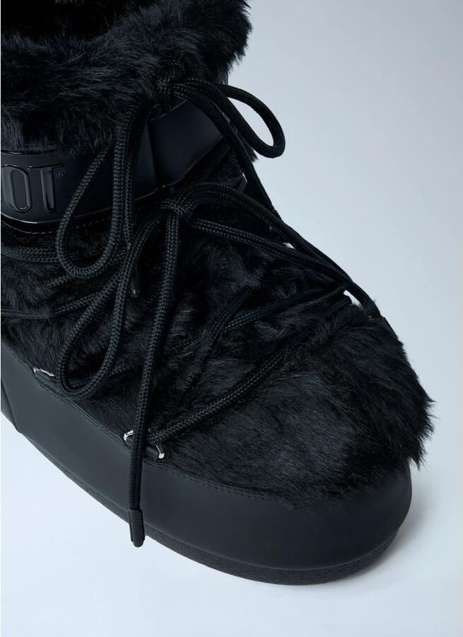 MOON BOOT Snowboots Dames Icon Low Faux Fur Faux Fur Zwart - Foto 12