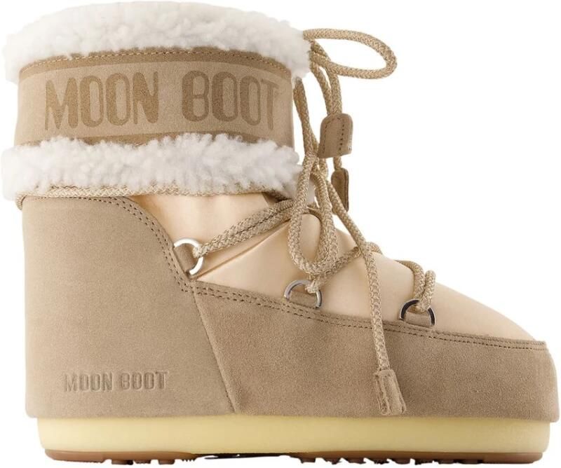 Moon Boot Icon Low Pearly Enkellaarsjes