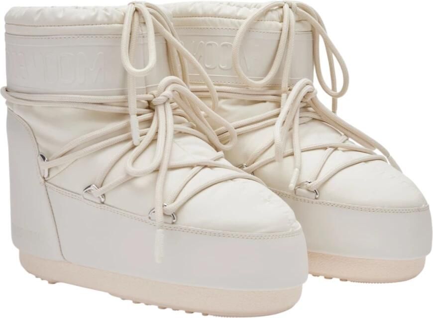 MOON BOOT Snowboots Icon Low Rubber Textiel Beige - Foto 5
