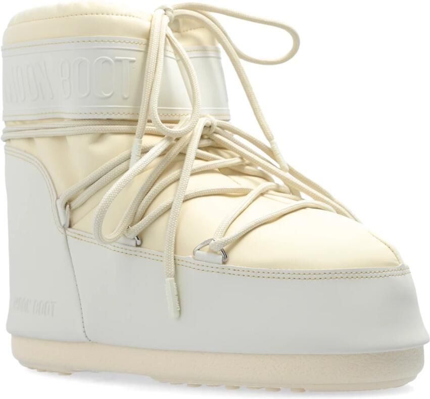 MOON BOOT Snowboots Icon Low Rubber Textiel Beige - Foto 6