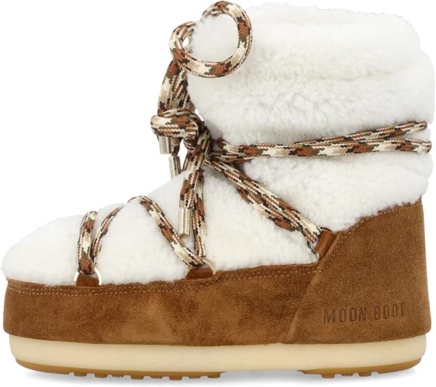 MOON BOOT Snowboots Dames Icon Low Shearling Suède Bruin - Foto 9