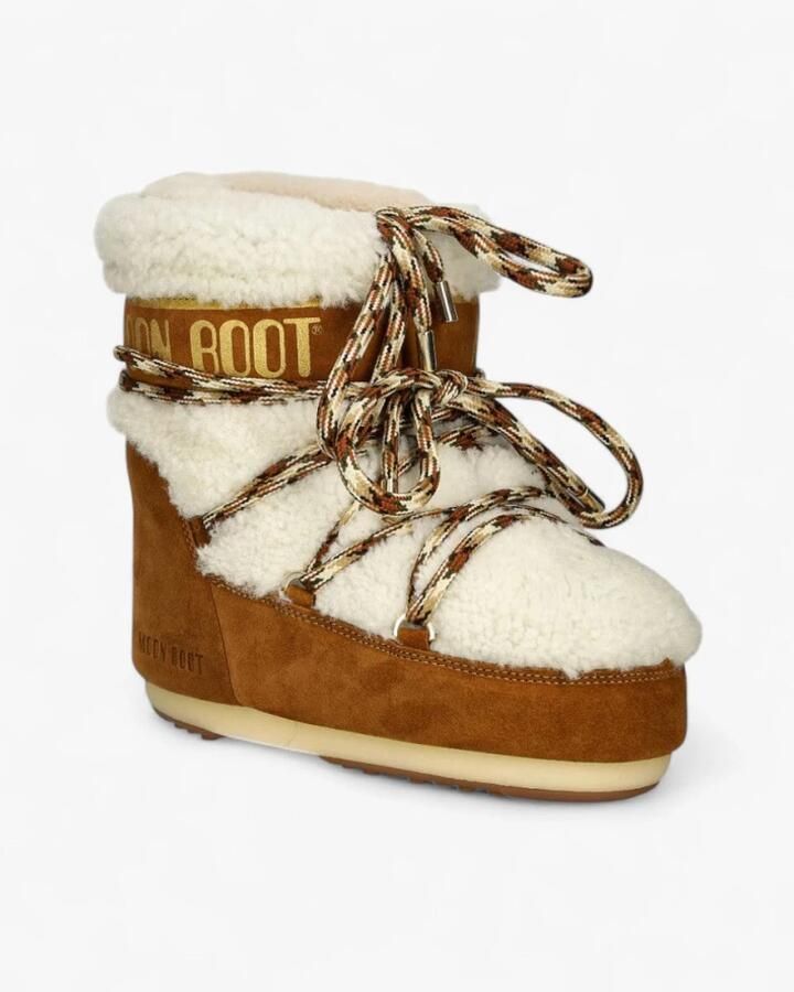 MOON BOOT Snowboots Dames Icon Low Shearling Suède Bruin - Foto 11