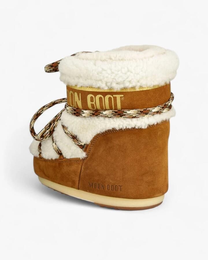 MOON BOOT Snowboots Dames Icon Low Shearling Suède Bruin - Foto 2