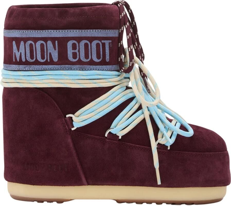 MOON BOOT Snowboots Dames Icon Low Suede Laces Maat: 36 38 Materiaal: Suède Kleur: Bruin - Foto 8