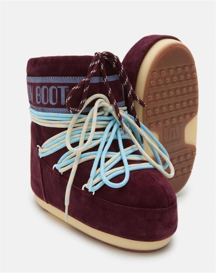 MOON BOOT Snowboots Dames Icon Low Suede Laces Maat: 36 38 Materiaal: Suède Kleur: Bruin - Foto 9