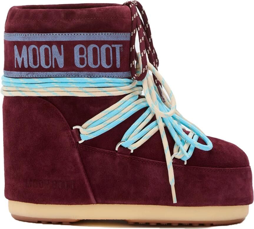 MOON BOOT Snowboots Dames Icon Low Suede Laces Maat: 39 41 Materiaal: Suède Kleur: Bruin - Foto 8