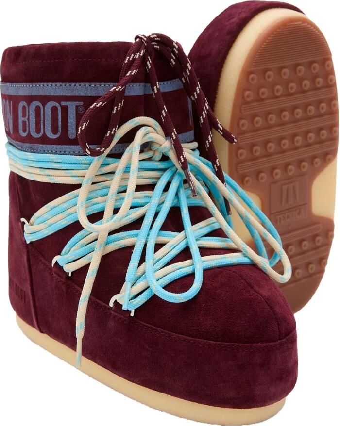 MOON BOOT Snowboots Dames Icon Low Suede Laces Maat: 39 41 Materiaal: Suède Kleur: Bruin - Foto 10