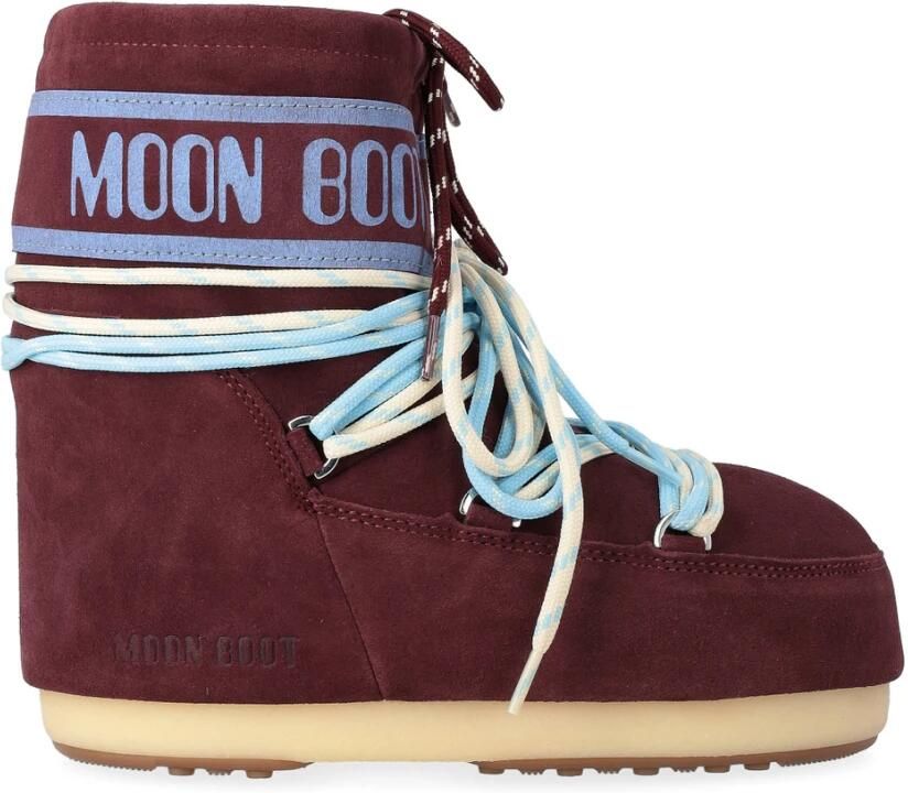 MOON BOOT Snowboots Dames Icon Low Suede Laces Maat: 36 38 Materiaal: Suède Kleur: Bruin - Foto 10