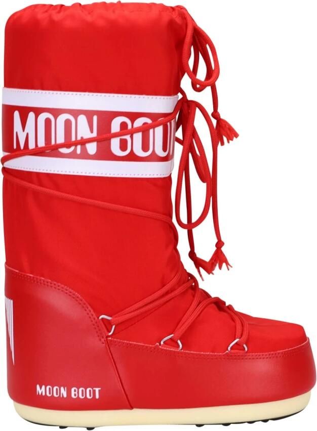 Moon boot Snowboots met ronde neus en aantrekkoord Red - Foto 3