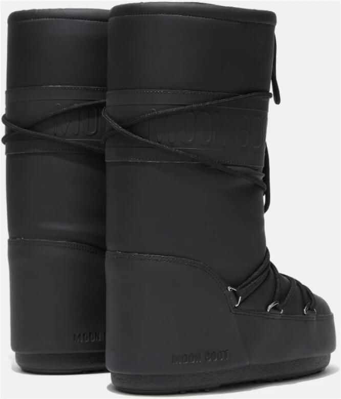 Moon Boot Iconische Rubberlaarzen Zwart