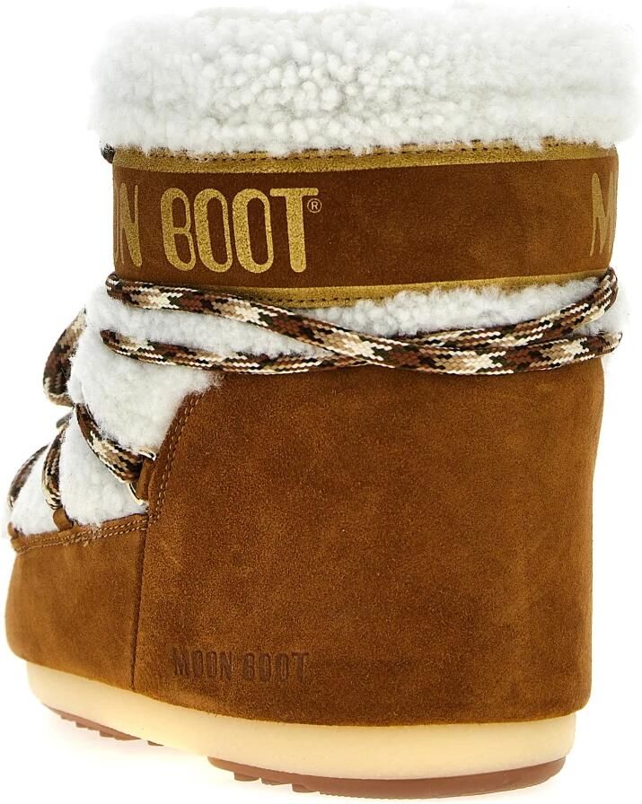 MOON BOOT Snowboots Dames Icon Low Shearling Suède Bruin - Foto 12