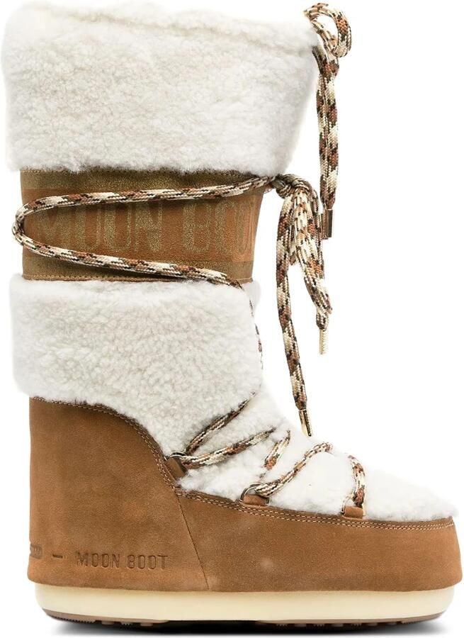 Moon boot Shearling Panel Winterlaarzen Beige Dames - Foto 4