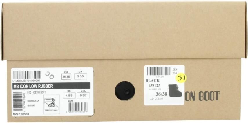 MOON BOOT Snowboots Dames Icon Low Rubber Maat: 39 41 Materiaal: Rubber Kleur: Zwart - Foto 9
