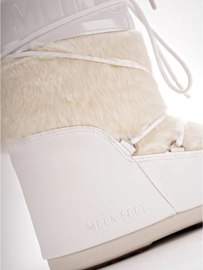 Moonboot Boots & laarzen Moon Boot Mn Icon Faux Fur Boots Off White 80d1408 in wit - Foto 5