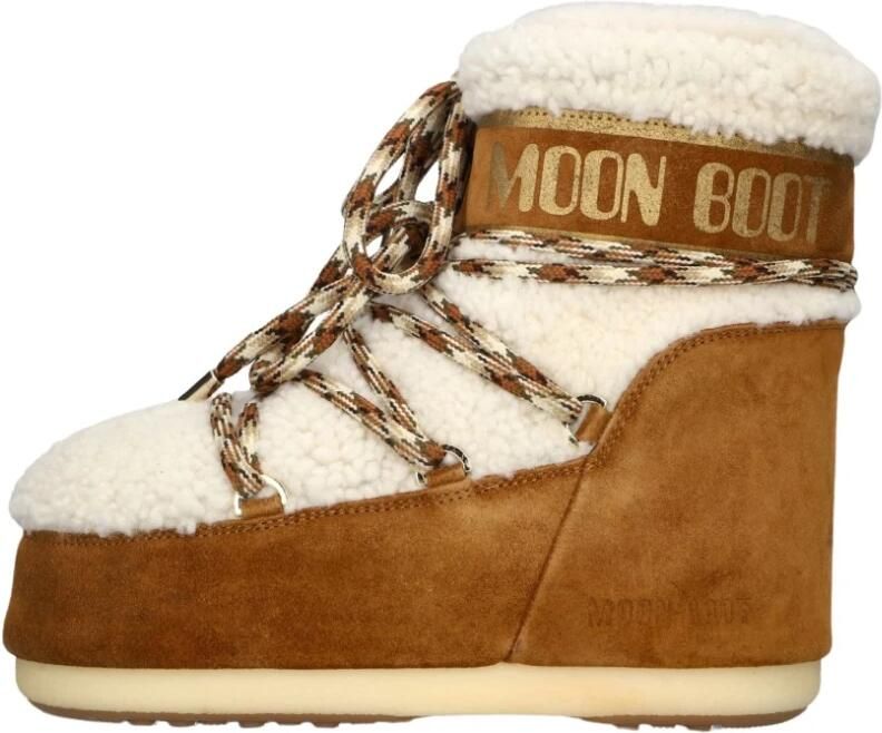 MOON BOOT Snowboots Dames Icon High Shearling Maat: 35 38 Materiaal: Suède Kleur: Camel - Foto 4